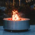 GrillSymbol rostfritt stål eldstad utomhus Luna Silver ø 119 cm